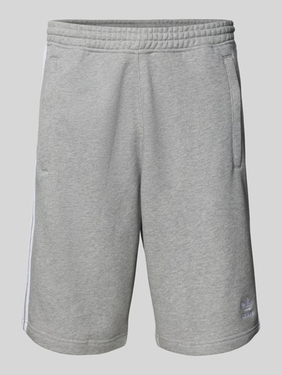 adidas Originals Regular Fit Sweatshorts mit Label-Stitching Hellgrau 2