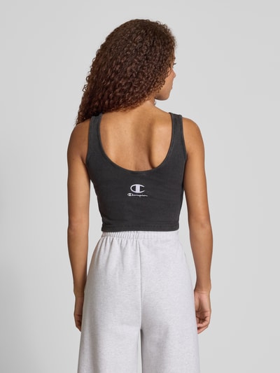 CHAMPION Fitted Fit Crop Top mit Label-Stitching Black 5