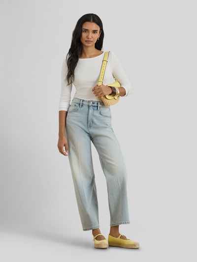 Lauren Ralph Lauren Strickshirt mit 3/4 Arm aus Baumwoll-Mix Weiss 1