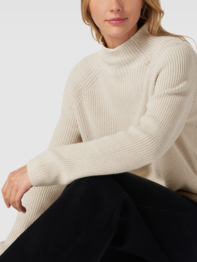 Marc O'Polo Strickpullover mit Stehkragen Offwhite 3