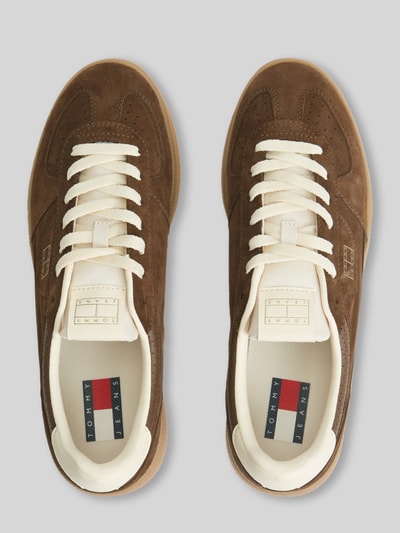 Tommy Jeans Sneakers van echt suède Donkerbruin - 4