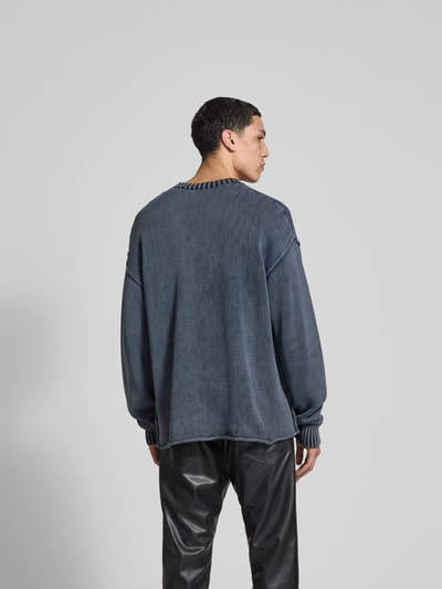Diesel Pullover mit gerippten Abschlüssen Blau 5