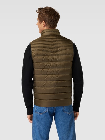 BOSS Orange Bodywarmer met labelpatch, model 'Odeno' Olijfgroen - 5