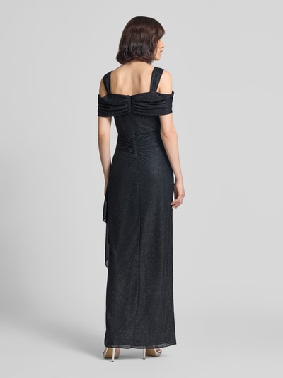 Vera Mont Empire Abendkleid aus Chiffon Dunkelblau 5