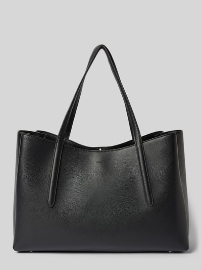 BOSS Shopper met labeldetails, model 'Anett Tote' Zwart - 4