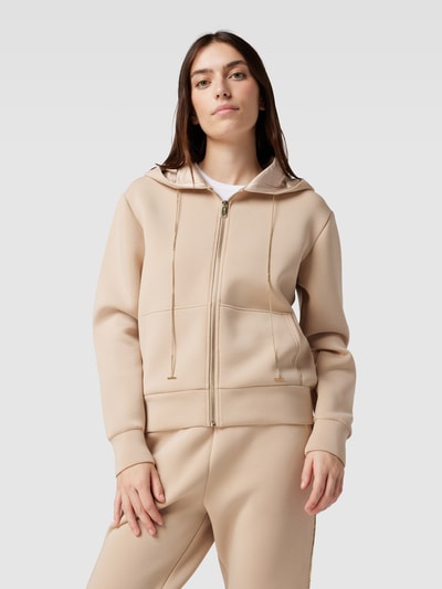 Guess Sweatjacke mit Tunnelzug in Ketten-Optik Modell 'SIMONNE' Sand 4