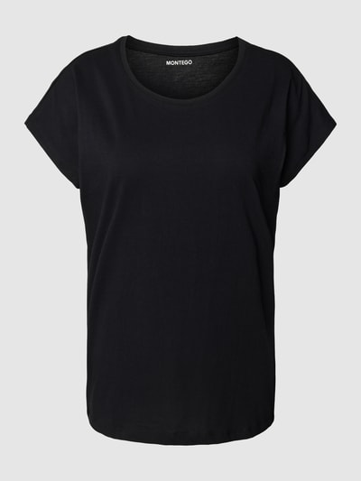 Montego T-Shirt mit Rundhalsausschnitt Black 2