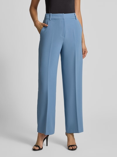 Forever New Straight Leg Anzughose mit Bügelfalten Modell 'Ariel' Blau 4
