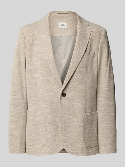 camel active Regular Fit 2-Knopf-Sakko mit Reverskragen Beige 2
