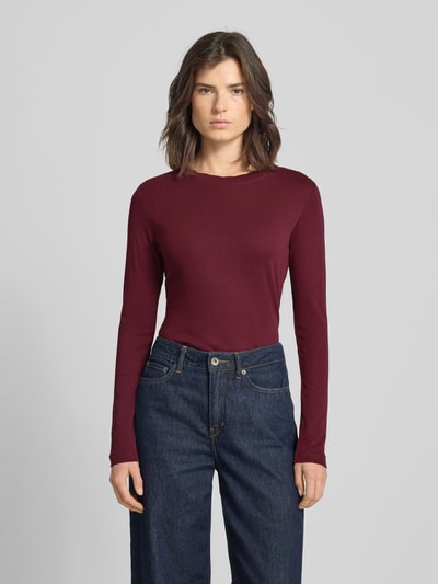 zero Longsleeve mit Rundhalsausschnitt Bordeaux 4
