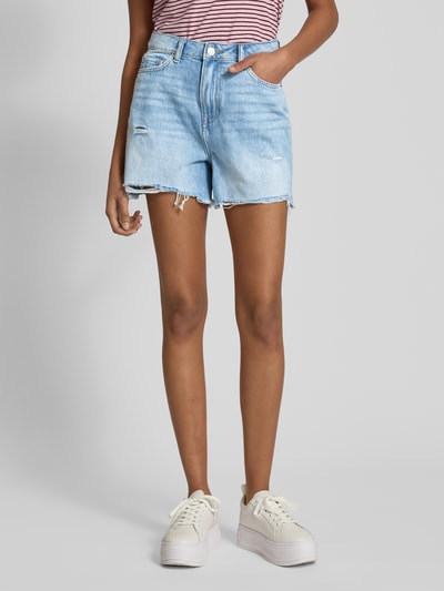 Pieces Regular fit korte broek van puur katoen, model 'SUMMER' Lichtblauw - 4