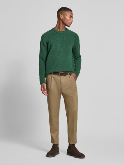 Drykorn Stoffen broek met bandplooien, model 'chasy' Beige - 1