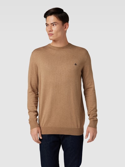 Scotch & Soda Strickpullover mit Rundhalsausschnitt Camel 4