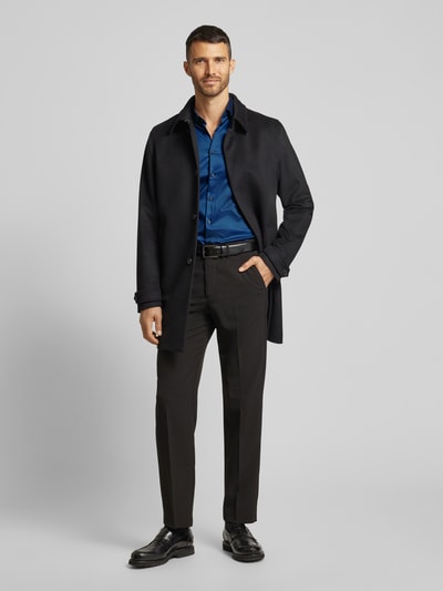 Jake*s Slim Fit Business-Hemd mit Knopfleiste Royal 1