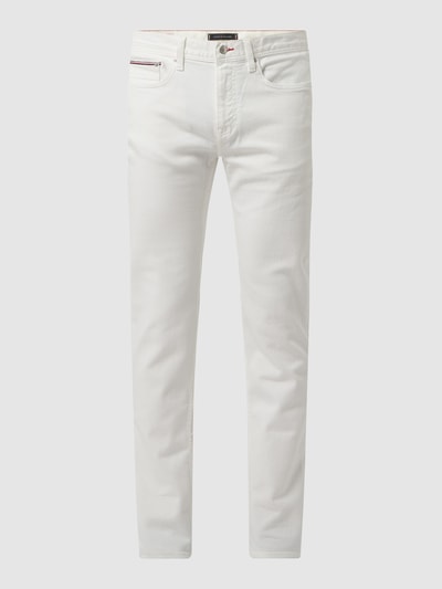 Tommy Hilfiger Pants Straight Fit Jeans mit Stretch-Anteil Modell 'Denton' Weiss 2