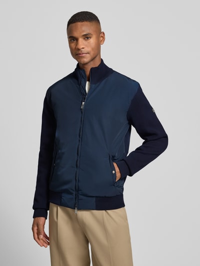 BOSS Regular Fit Strickjacke aus reiner Baumwolle Modell 'IBAIO' Marine 4