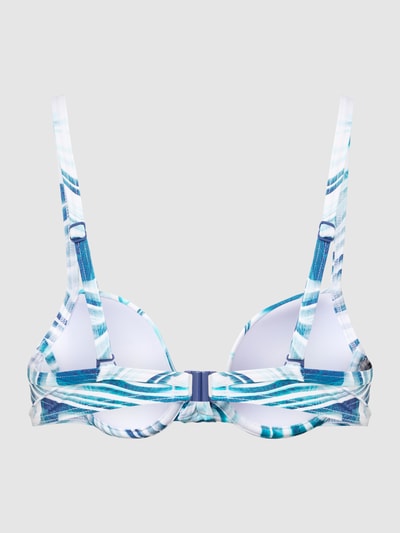 Esprit Bikini-Oberteil mit Allover-Muster Blau 3