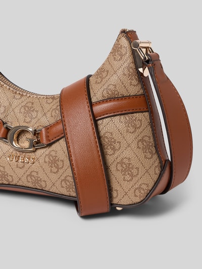 Guess Crossbodytas met labeldetail Lichtbruin - 3