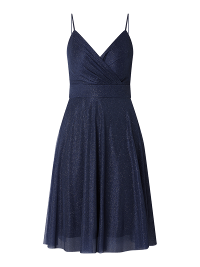 TROYDEN COLLECTION Cocktailkleid mit Glitter-Effekt  Marine 2