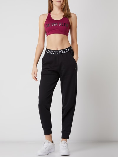 Calvin Klein Performance Bustier met logoprint  Bordeaux - 1