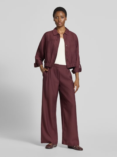 Rich & Royal Slim fit top met kant van pure katoen Offwhite - 1