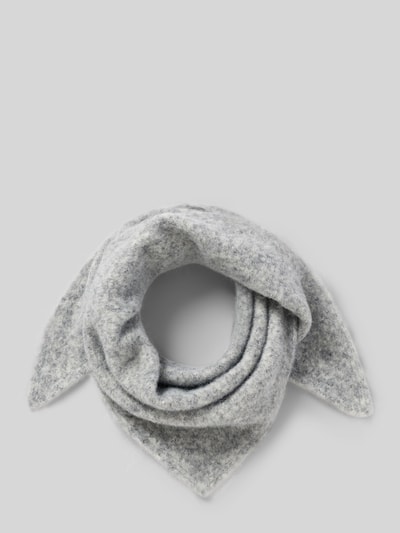Produktfoto, Schal mit Woll-Anteil von Jake*s Casual in Grau mit weicher Textur und melierter Optik auf hellem Hintergrund