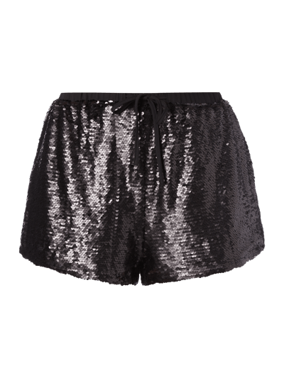 Glamorous Shorts mit Besatz aus Wende-Pailletten Black 1