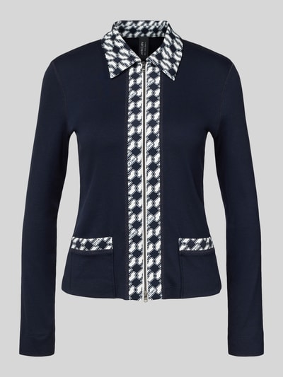 Marc Cain Shirt met lange mouwen met tweewegritssluiting Marineblauw - 2