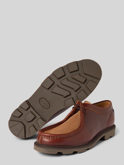 POMPEII BRAND Mokasyny ze skóry naturalnej model ‘Latymer’ Średniobrązowy 4