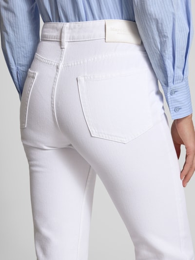 Marc O'Polo Flared Fit Jeans aus Lyocell-Baumwoll-Mix Modell 'KIRUNA' Weiss 3
