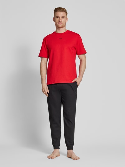 HUGO Sweatpants met elastische band, model ‘Austin’ Zwart - 1