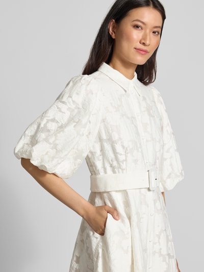 Ted Baker Sukienka mini z mieszanka wiskozy model 'Antya' Biały 3