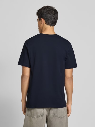 Jack & Jones T-Shirt mit Label-Print Modell 'JAXON' Marine 5