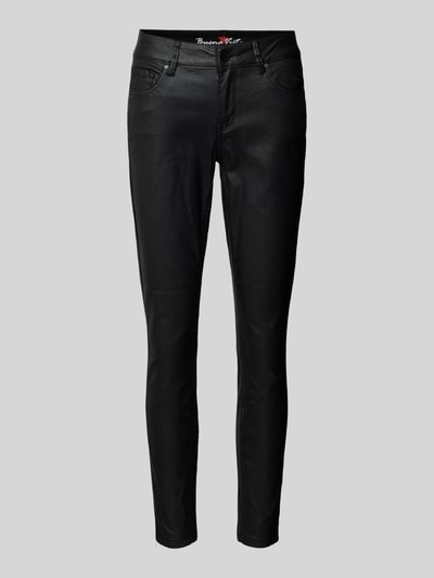 Buena Vista Skinny fit broek in leerlook, model 'Italy' Zwart - 2