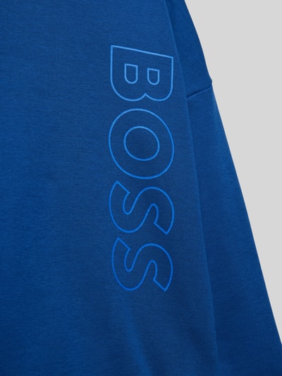 Boss Sweatshirt mit Rundhalsausschnitt und Logo-Print Blau 2