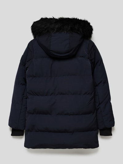 CARS JEANS Steppjacke mit Kunstpelzkragen Modell 'Babushka' Marineblau 3
