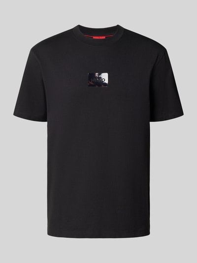HUGO Regular Fit T-Shirt aus reiner Baumwolle Modell 'DUMEON' Black 2