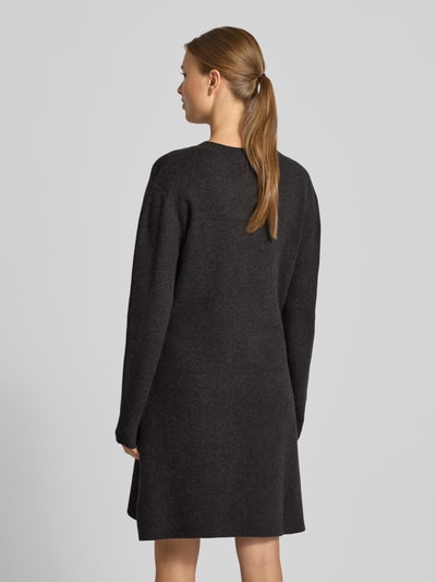 Tom Tailor Denim Getailleerde gebreide jurk van viscosemix Antraciet - 5