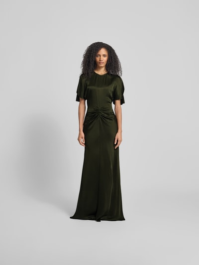 Victoria Beckham Maxikleid mit Viskose-Anteil Oliv 4