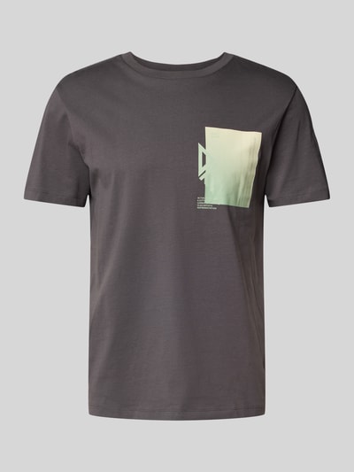 Tom Tailor Denim Regular Fit T-Shirt aus reiner Baumwolle Anthrazit 2