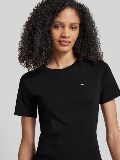 Tommy Hilfiger T-shirt ze wzorem w paski model ‘CODY’ Czarny 3