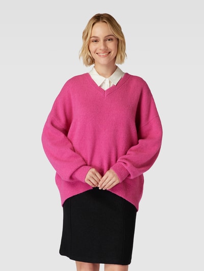 BOSS Strickpullover mit V-Ausschnitt Modell 