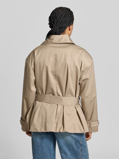 ROTATE Korte trenchcoat met wol Beige - 5