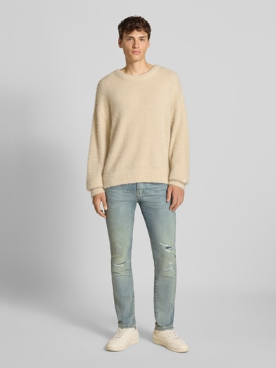 Jack & Jones Slim Fit Jeans in Ripp-Optik Modell 'Glenn' Jeansblau 1
