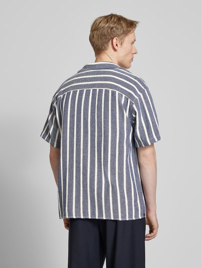 Jack & Jones Regular Fit Freizeithemd mit Resortkragen Modell 'COBA' Marine 5
