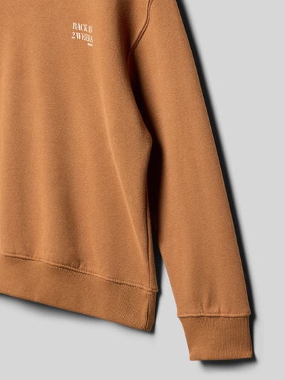 Garcia Regular fit sweatshirt met logoprint Cognac - 2