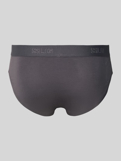 SLG Slip met label in band in een set van 2 stuks, model 'Base Brief' Lichtgrijs - 3