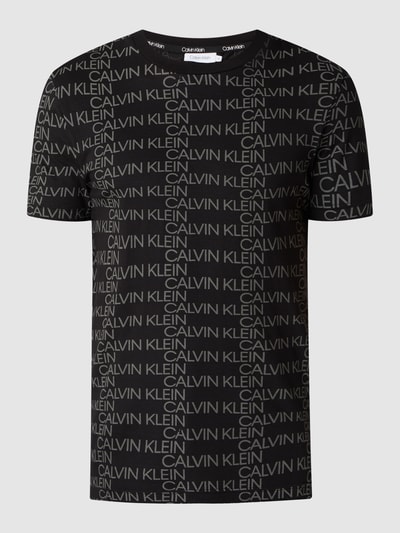 CK Calvin Klein T-Shirt mit Logo-Muster  Black 2