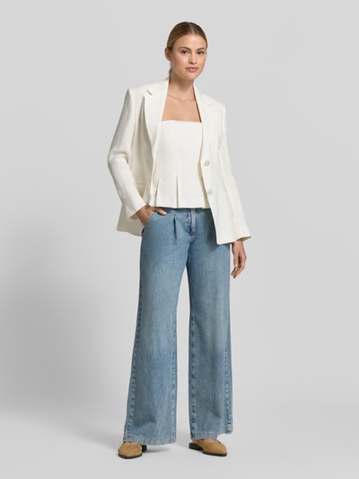 Luisa Cerano Wide Leg Jeans mit Eingrifftaschen Jeansblau 1