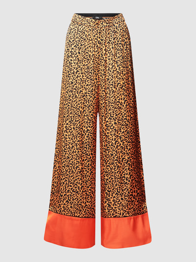 Karl Lagerfeld Hose mit Allover-Muster Orange 2